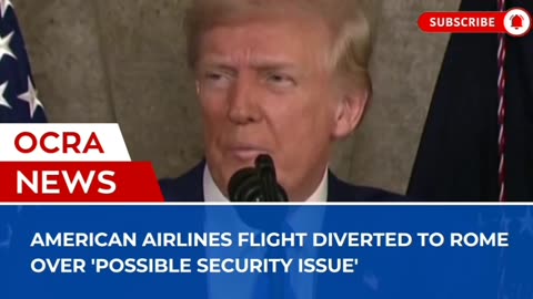American Airlines flight diverted to Rome over 'possible security issue'