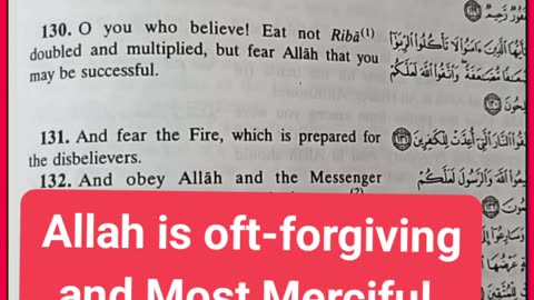 Allah is oft-forgiving and Most Merciful