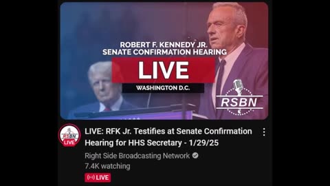 LIVE: ​RFK Jr. Testifies at Senate Confirmation Hearing for HHS Secretary