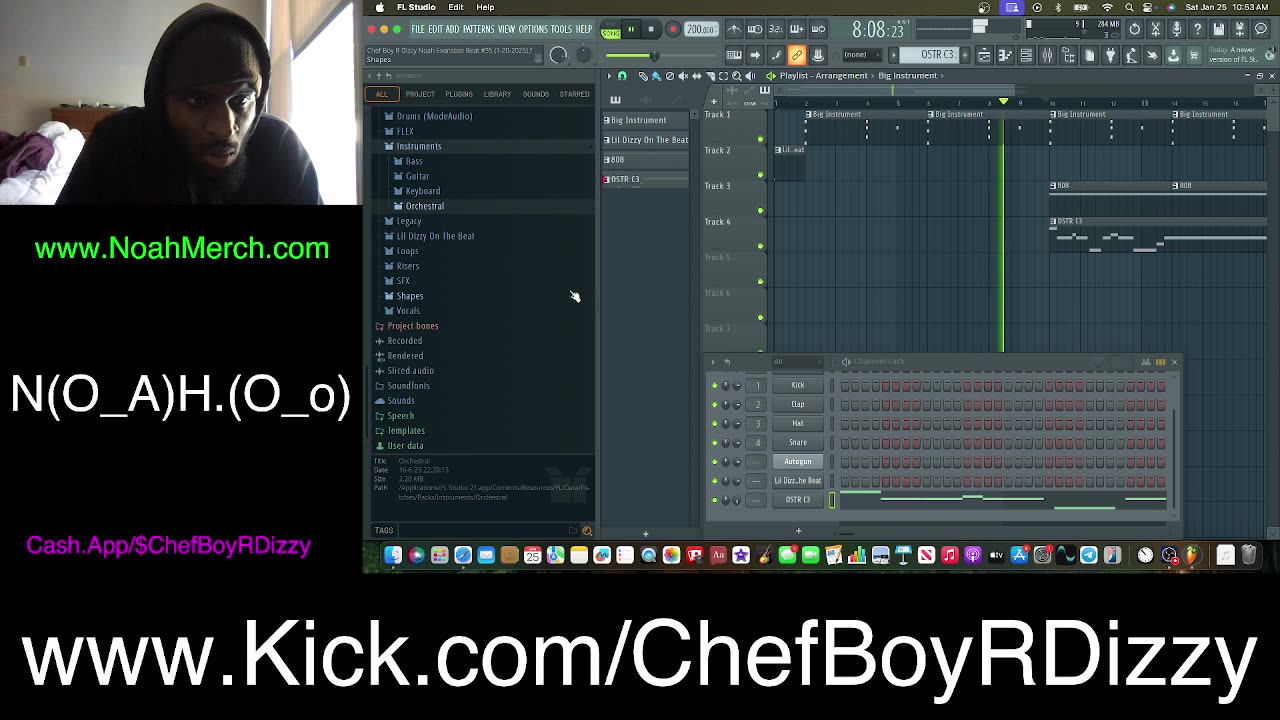 Chef Boy R Dizzy VLOG: @KickStreaming (O_o) #January #25 #2025 (O_o) www.Kick.com/ChefBoyRDizzy