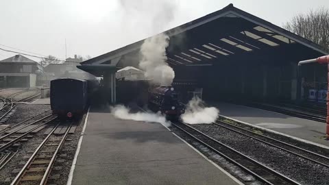 Hercules Steam Train Whistle Before Departure New Romney 2019