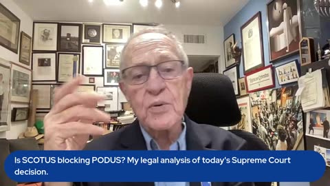 Is SCOTUS blocking PODUS? My legal analysis of today's Supreme Court decision.