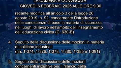 Roma - Camera - 19° Legislatura - 423° seduta (06.02.25)