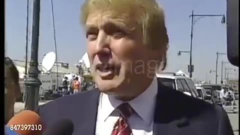 Donald Trump at twin towers