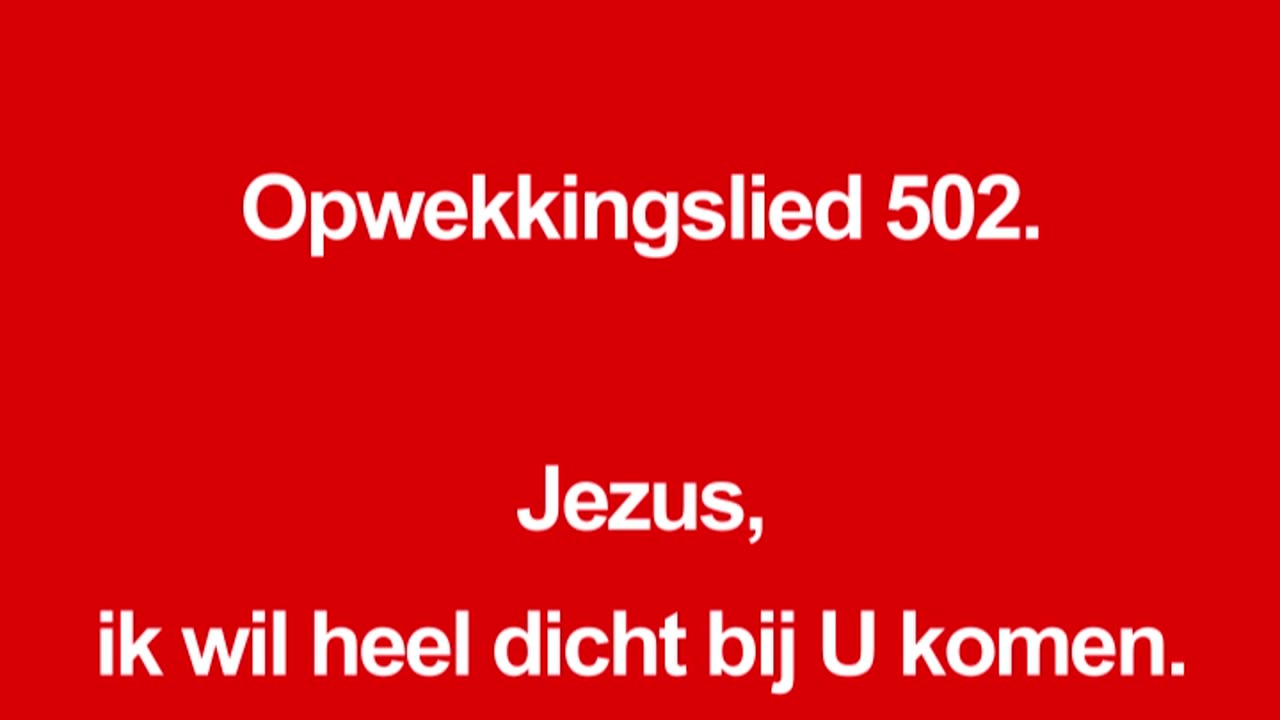 Marko Zwier zingt opwekkingslied 502 Jezus ik wil heel dicht bij u komen