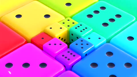 Dice Slide and Drop - Satisfying Looping Video