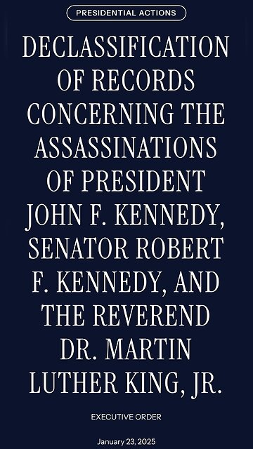 Declassification of records concerning JFK-RFK and Martin Luther King