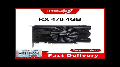 Kinology AMD RX 470 4GB 1792SP New Graphics Cards GDDR5 GPU Video Review