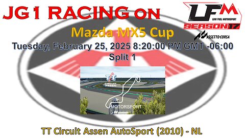 JG1 RACING on LFM - Mazda MX5 - TT Circuit Assen AutoSport (2010) - NL - Split 1