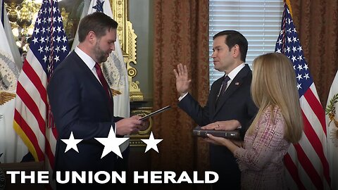 Vice President Vance Swears-In Marco Rubio as Secretary of State