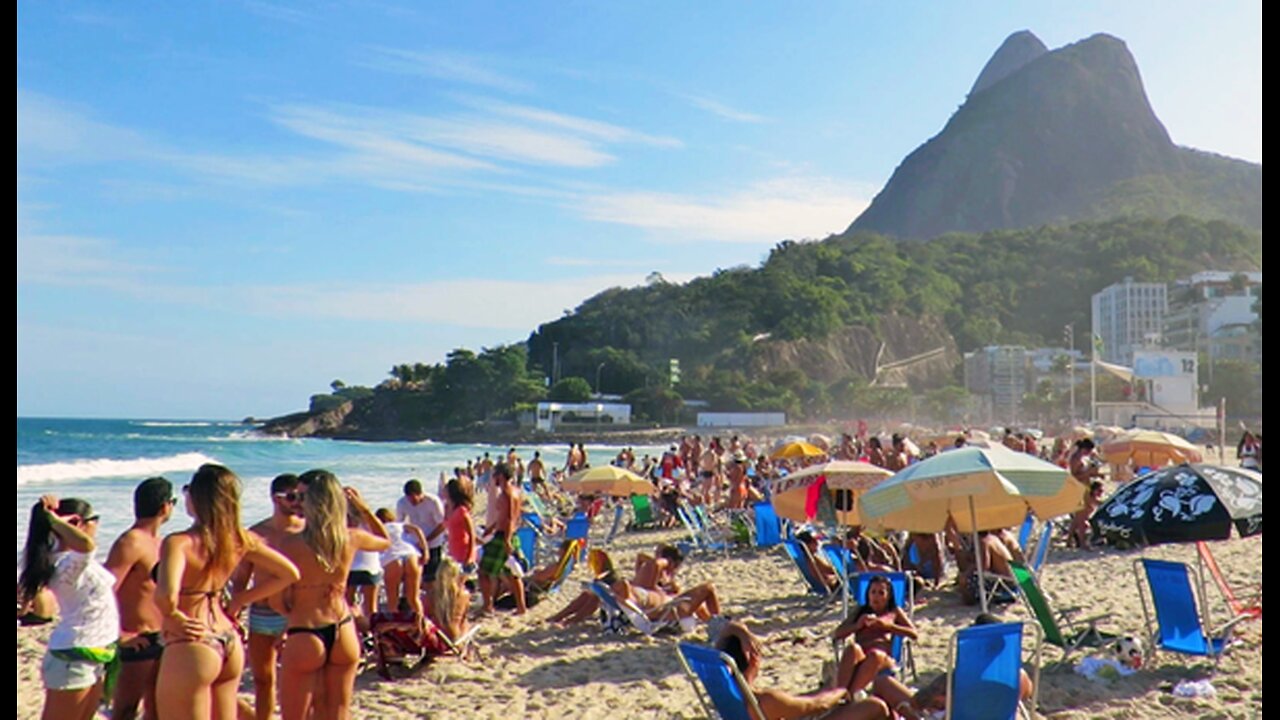 LIVE 🇧🇷🏖️ Exploring Leblon Beach - Rio's Best Beach 2024! 🔥 Walking Tour