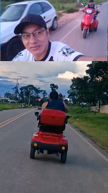 viajem de triciclo elétrico