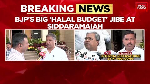 BJP Slams Karnataka Budget As 'Halal', Accuses Congress Of Minority Appeasement _ India Today News