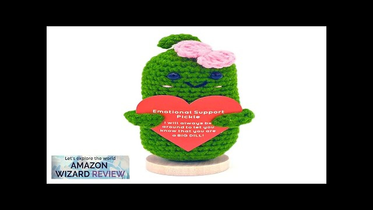 Handmade Mini Funny Positive Emotional Support Pickle Cute Stuff Funny Knitted Wool Review