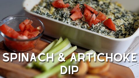 MUST HAVE Spinach Artichoke Dip Recipe, perfect for all parties!