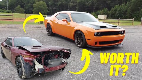 Rebuilding A Wrecked 2018 Hellcat SRT In 20 Mins Or Less