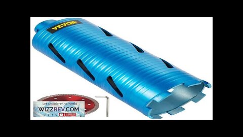 VEVOR Diamond Core Drill 4\"/101mm Diameter Core Drill Bit 9.5\"/241mm Concrete Core Review