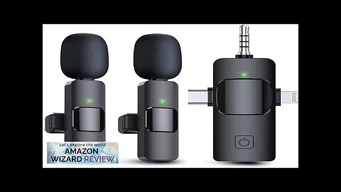 PQRQP 3 in 1 Wireless Lavalier Microphones for iPhone iPad Android Camera Review