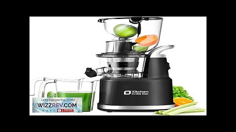 Cold Press Juicer Machines Kitchen in the Box Slow Masticating Juicers Machine3.26inch Review