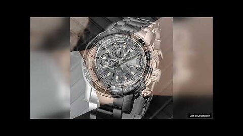 LIGE Men's Sport Watches Big Dial Chronograph Watches Multifunctional Business Casual Quartz Review