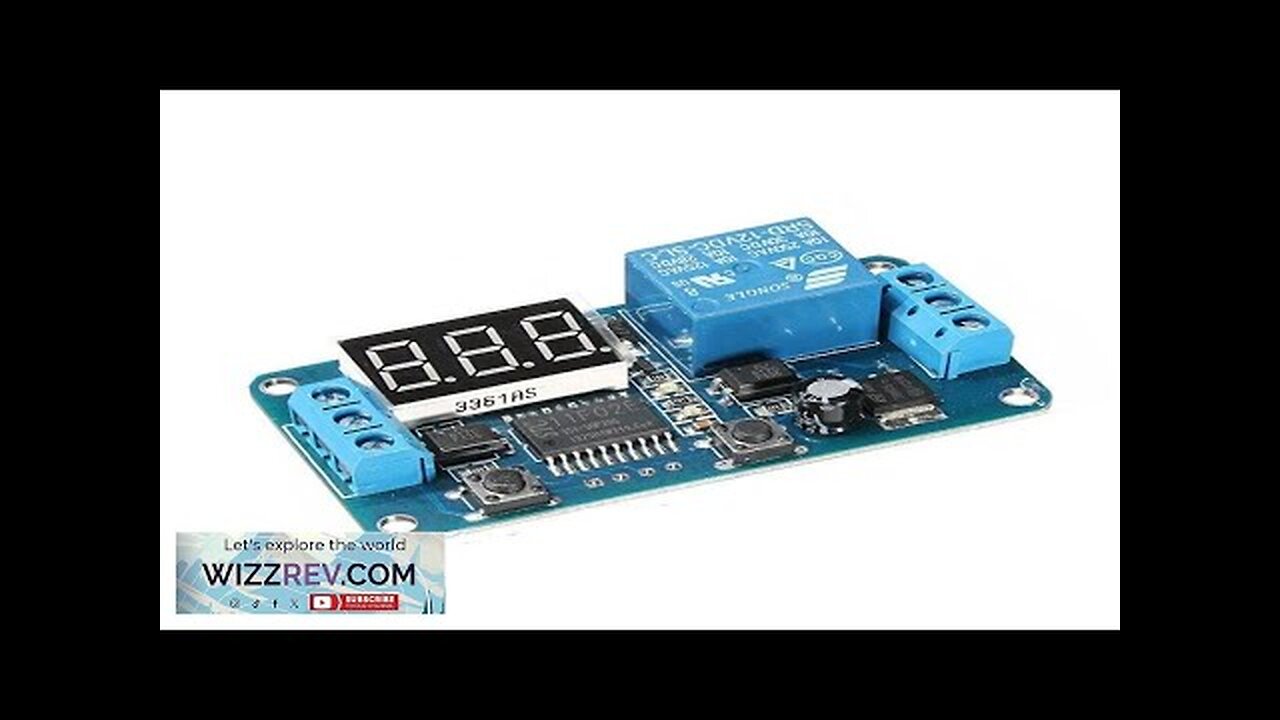 DC 12V LED Display Digital Delay Timer Control Switch Module PLC Review