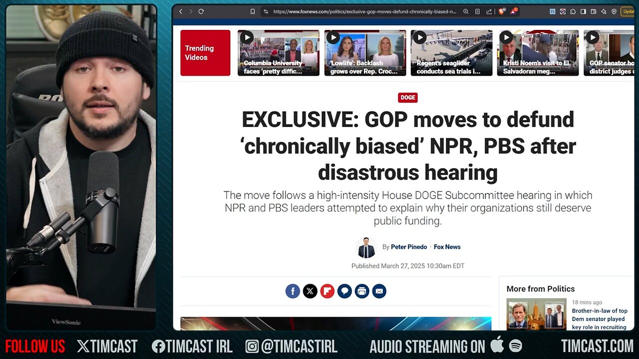 NPR & PBS Will Be DEFUNDED, NPR CEO ROASTED By Congress Over Liberal Bias And Public Funding