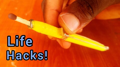 DIY hacks with pen and matches