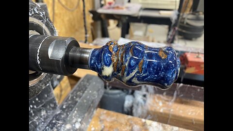 Woodturning | resin casting and turning a bottle stopper