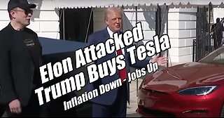 Elon Attacked. Trump Buys Tesla. Inflation Down. WordNWorship. B2T Show, Mar 12, 2025