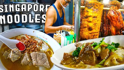 Intriguing SINGAPORE NOODLES: Old Airport Road Food Centre 🇸🇬