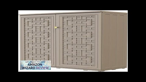 HOMSPARK Storage Shed Weather Resistance Multi-Purpose Outdoor Storage Cabinet Review