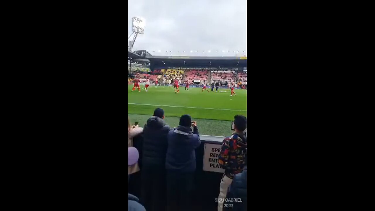 Liverpool fans on tour (visiting Villareal and Watford)