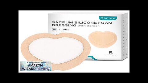 Dimora Wound Dressing Sacrum Foam Bandages Silicone Adhesive Border 7"x7" Waterproof Sacral Review