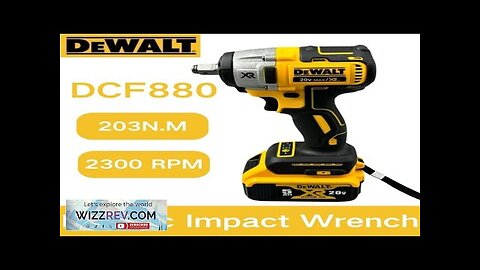 Dewalt DCF880 Brushless Cordless Impact Wrench 20V Battery Rechargeable Electric Lithium Review