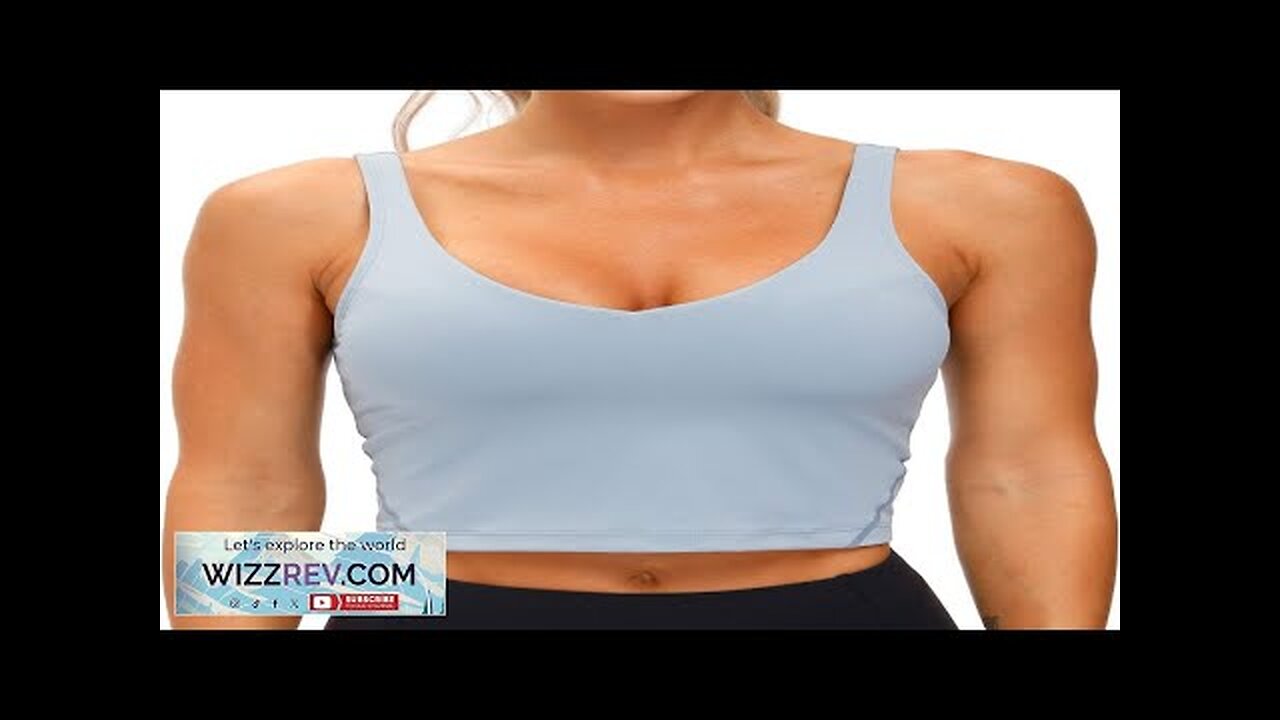 THE GYM PEOPLE Womens' Sports Bra Longline Wirefree Padded with Medium Support Review