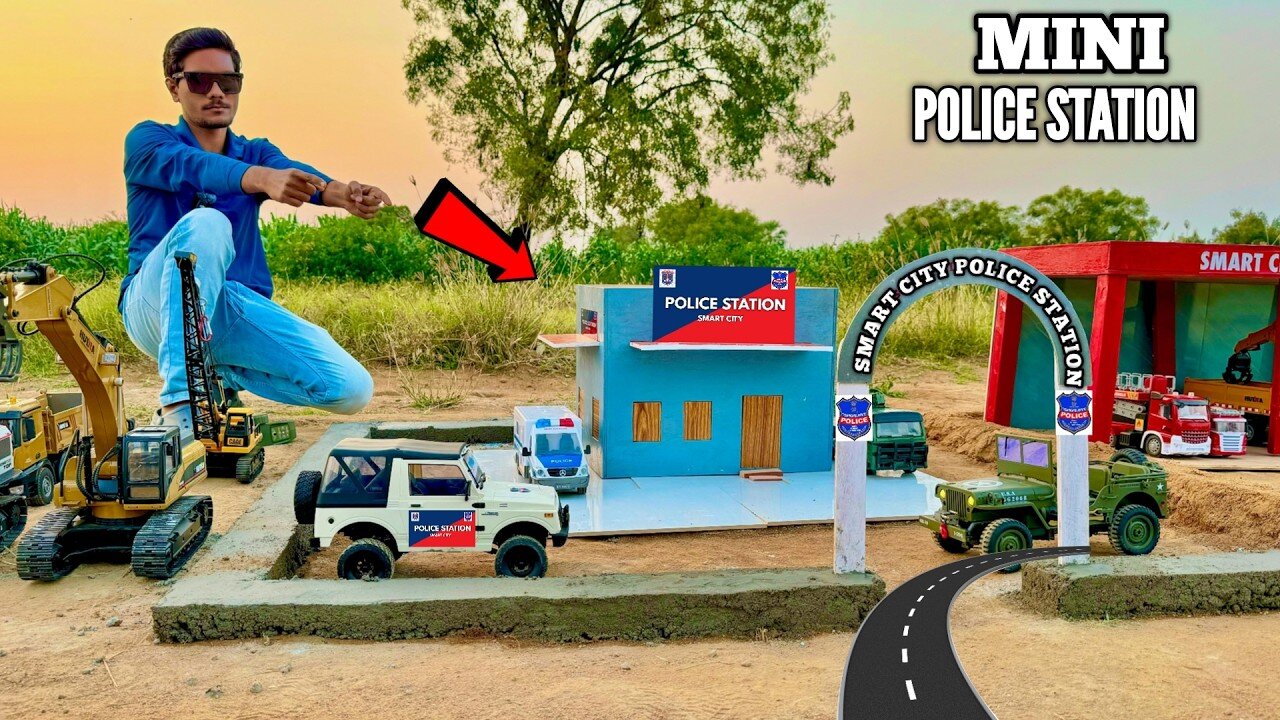 I Build A Police Station for Smart City With RC Tata Trucks - Chatpat toy TV