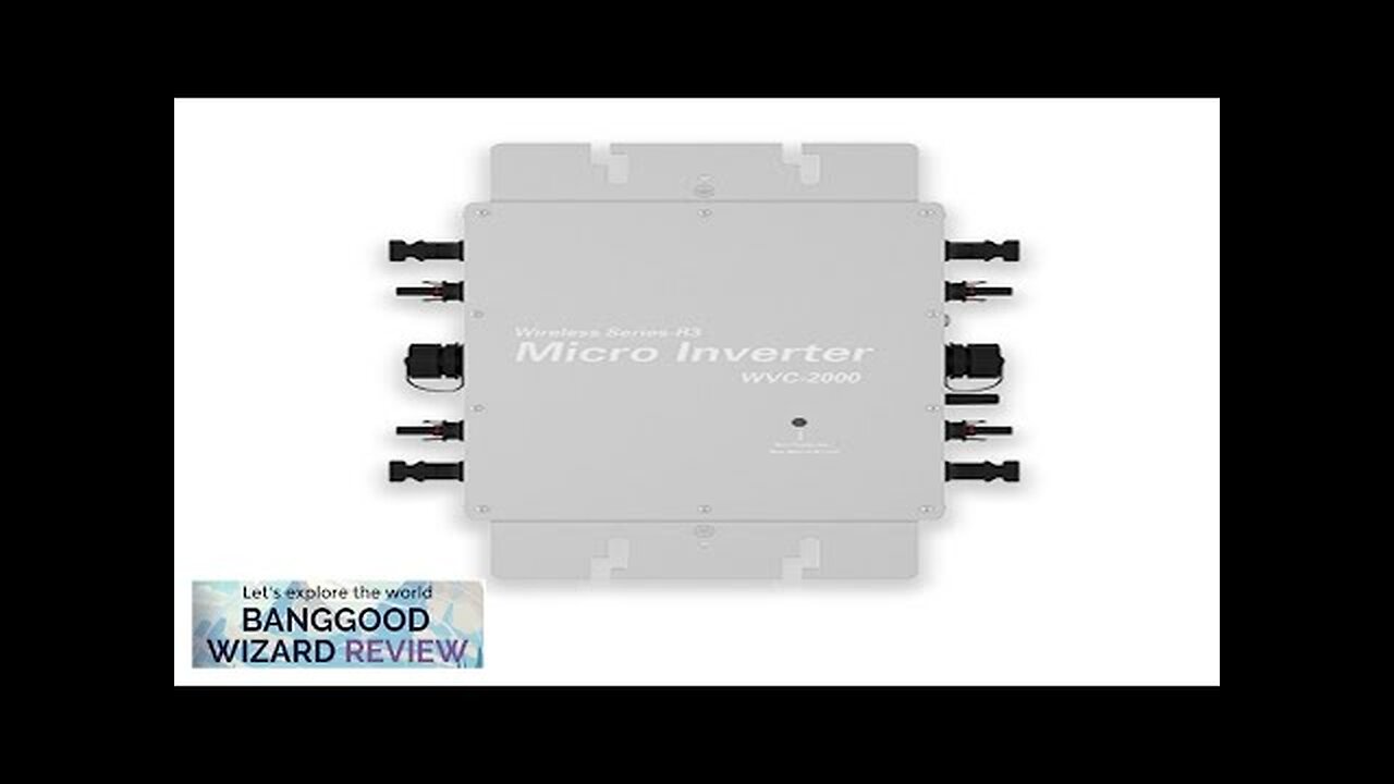 Wvc-2000W Grid Tie Mppt Pure Sine Wave 120 230V Solar Micro Inverter Review