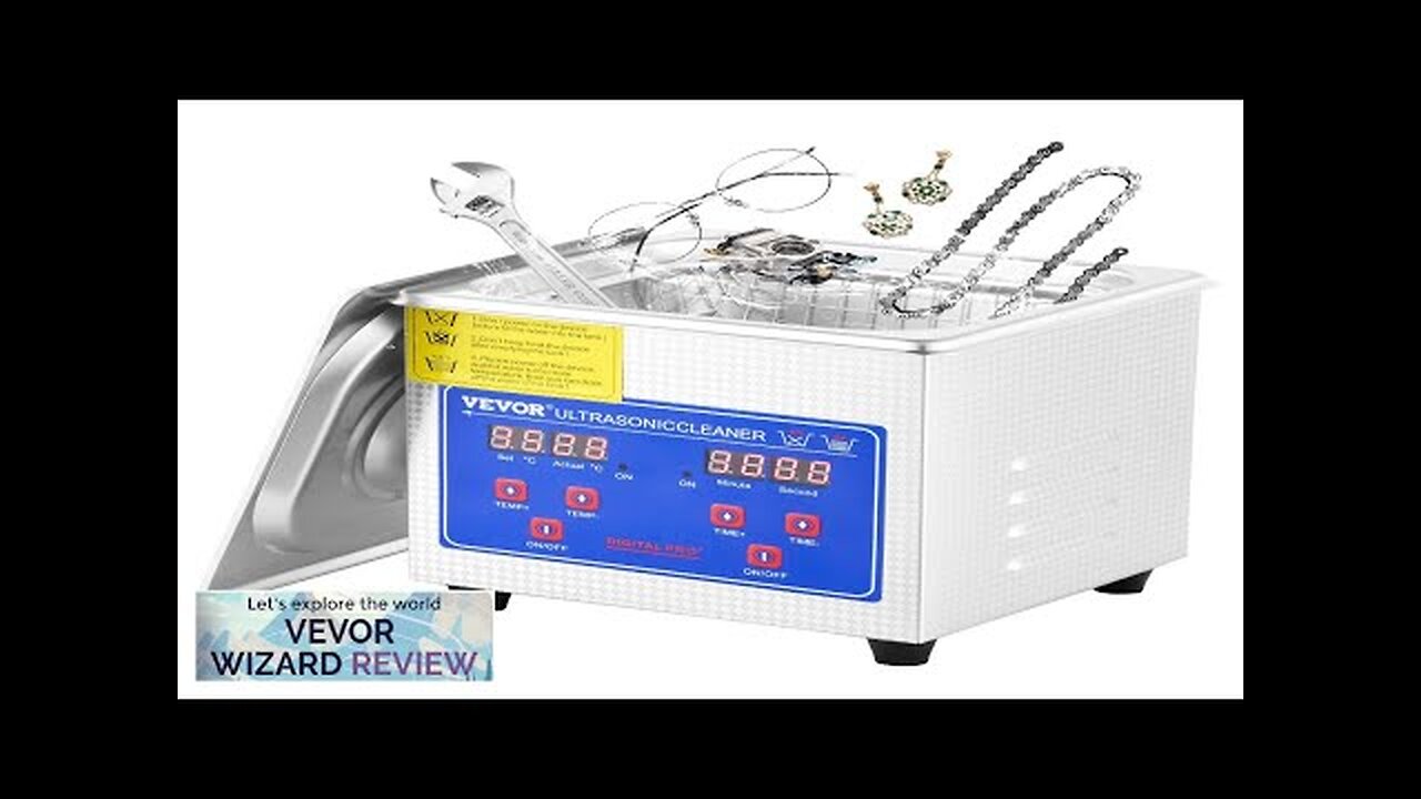 VEVOR Ultrasonic Cleaner 1.3L Professional Ultrasonic Cleaner with Digital Timer 40kHz Review