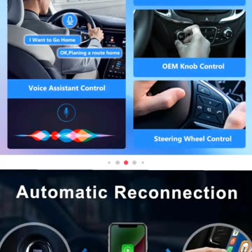 UK SELLER Delivered with in 48H) Wireless Carplay/Android Car 2 in 1 Adapter
