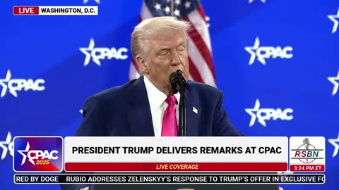 FULL SPEECH - President Donald J. Trump Headlines CPAC 2025 - 2⧸22⧸25