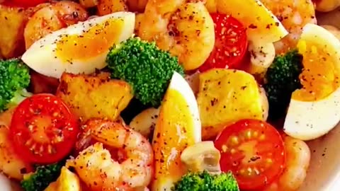 Massive Weight Loss‼️ Low-Calorie Shrimp & Potato Salad – So Delicious You'll Fall for It!