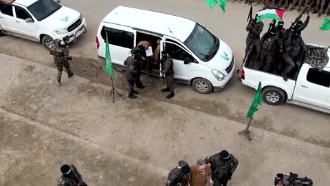 Hamas frees three hostages, Israel begins releasing Palestinians