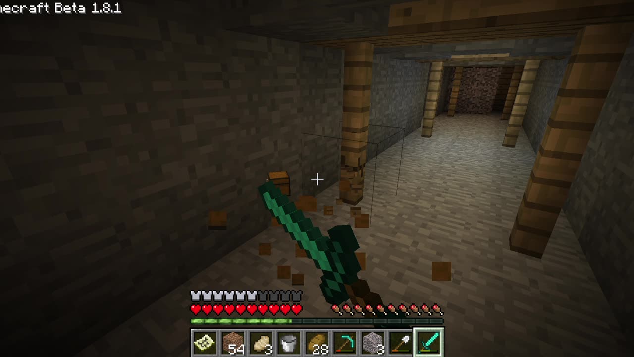 Minecraft 1.8.1 mineshaft