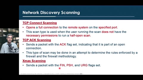 167 - Domain 6 - 62 Network Discovery Scanning