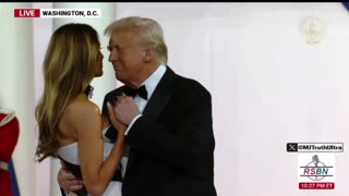 Donald and Melanie Trump Dance together at the Inaugural Ball