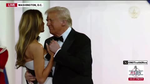 Donald and Melanie Trump Dance together at the Inaugural Ball