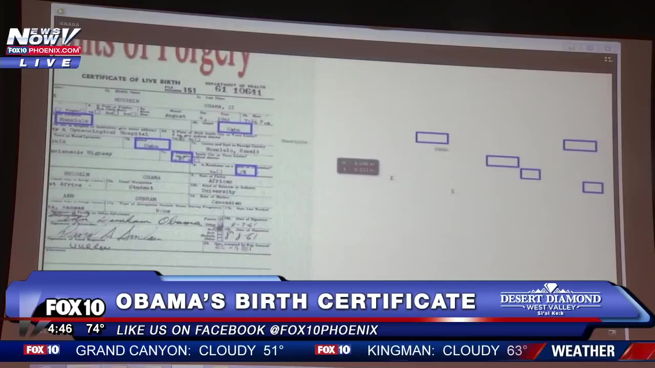Sherriff talking about Obama's birth certificate