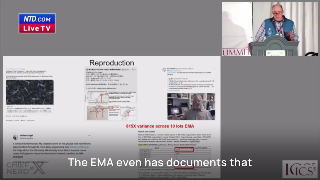 Kevin McKernan: EMA Docs Reveal 1-815x DNA Contamination Variance in Vaccines