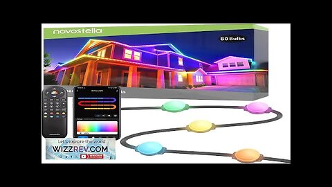 NOVOSTELLA Permanent Outdoor Lights Smart RainbowColor RGB IC Light 100ft (50x2 Review