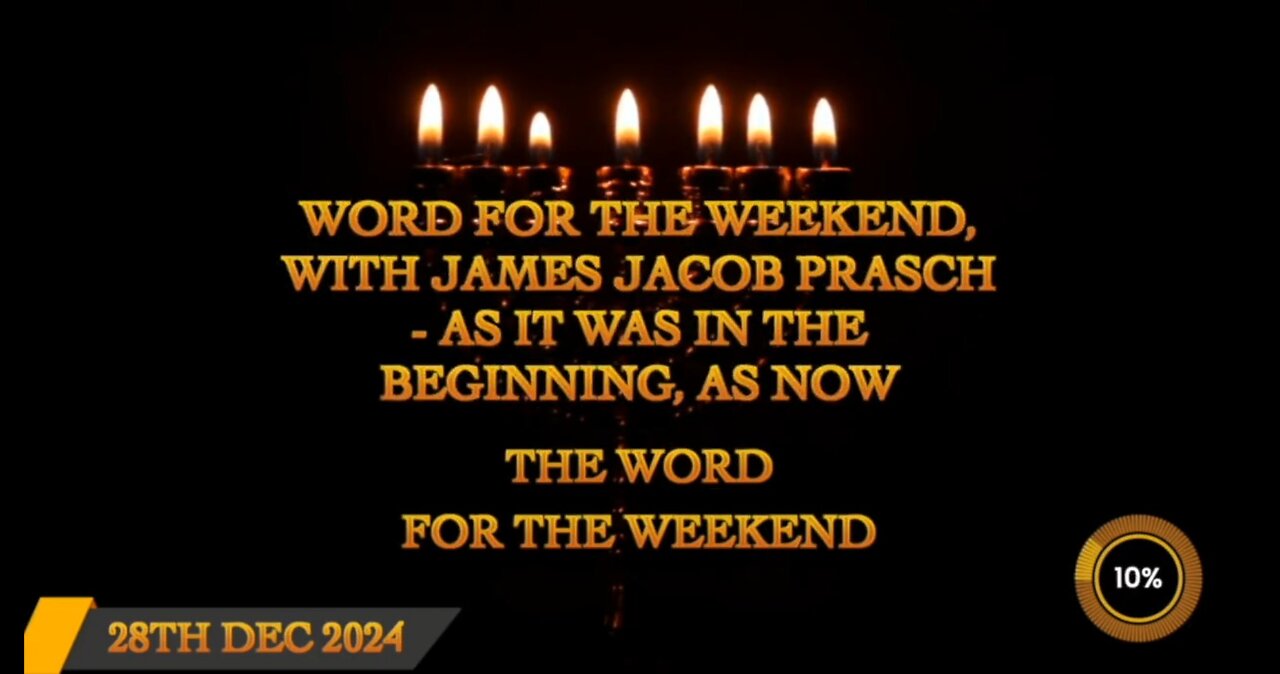 Word for the Weekend As it was in the Beginning, As Now